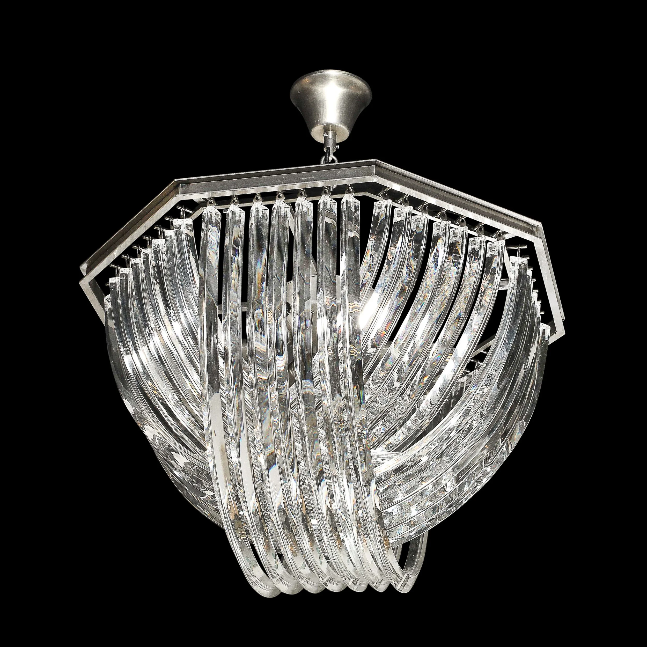 MURANO Decorato a Mano ムラノ ハイエナメル コンポート Vintage Hand-Blown Murano Italian Art Glass Vase Centerpiece
